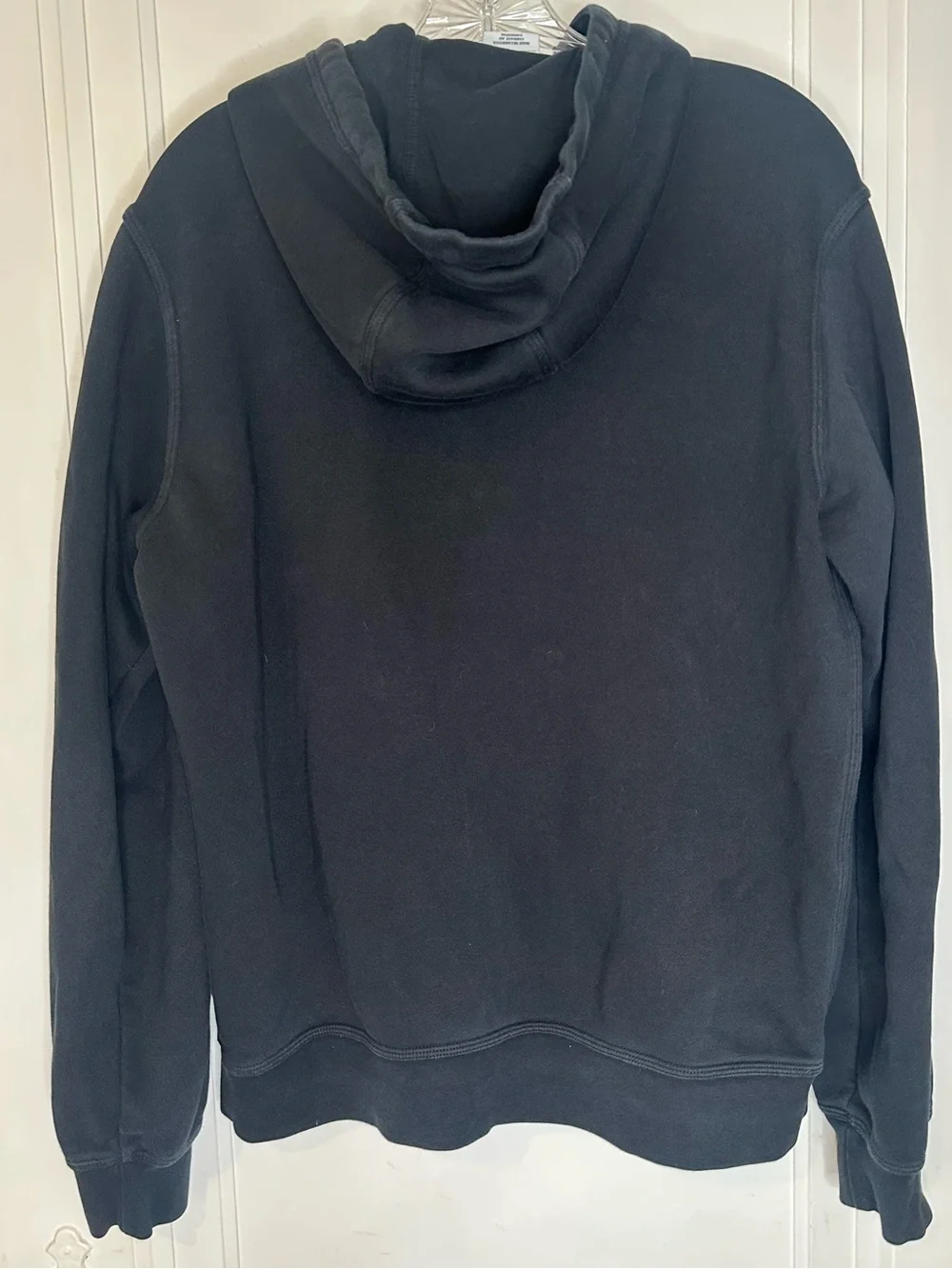 Nike Black Full-Zip Performance Hoodie with White Swoosh
